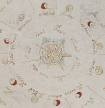 Figure 5 - Folio 67r2 Star
with face of Apollo